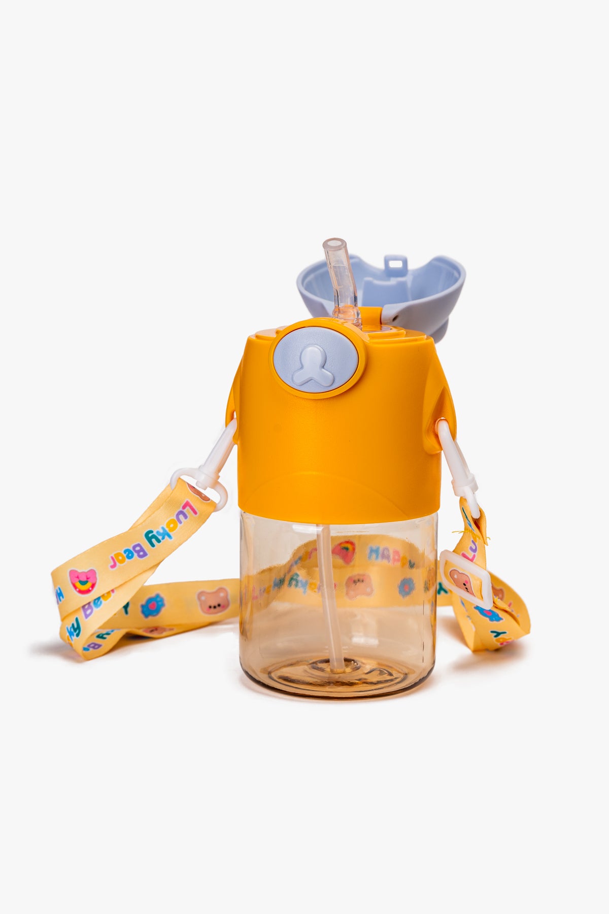 Botella Portatil De Agua 650ml Con Correa Amarillo Chinitown Chinitown